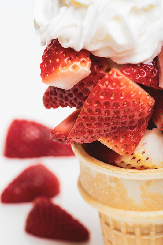 Strawberry Whip Cone image 0
