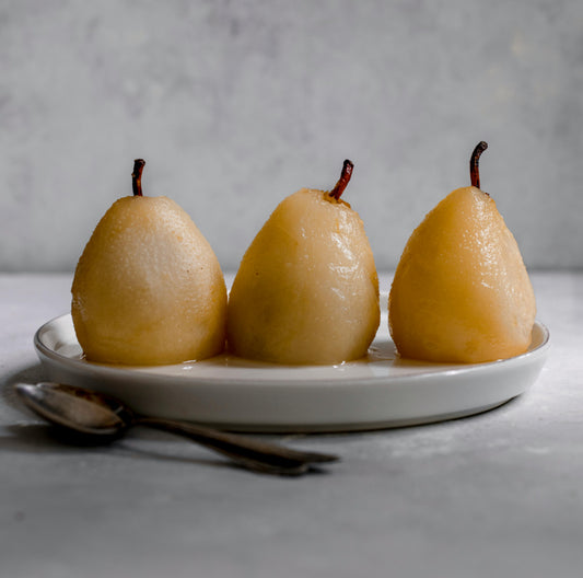 Calvados Poached Pears image 0
